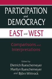 Participation and Democracy East and West: Comparisons and Interpretations book cover