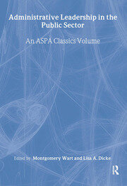 Administrative Leadership in the Public Sector book cover
