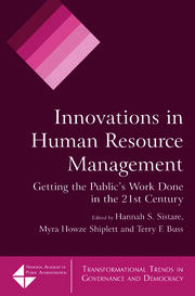 Innovations in Human Resource Management: Getting the Public's Work Done in the 21st Century book cover