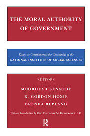 The Moral Authority of Government book cover