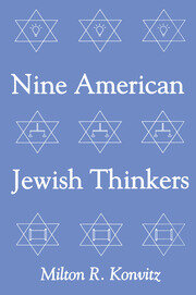 Nine American Jewish Thinkers book cover