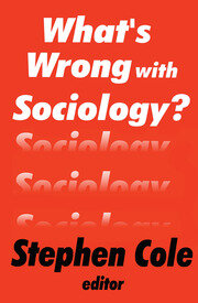 What's Wrong with Sociology? book cover