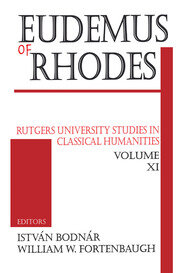 Eudemus of Rhodes book cover