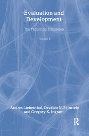 Evaluation and Development: The Partnership Dimension World Bank Series on Evaluation and Development book cover