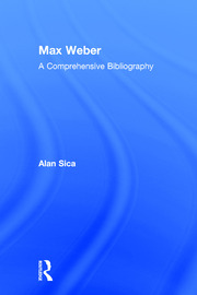 Max Weber: A Comprehensive Bibliography book cover