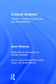 Cultural Analysis: Volume 1, Politics, Public Law, and Administration book cover