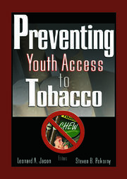 Preventing Youth Access to Tobacco book cover