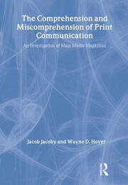 The Comprehension and Miscomprehension of Print Communication book cover