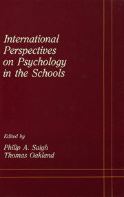 International Perspectives on Psychology in the Schools book cover