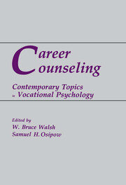 Career Counseling: Contemporary Topics in Vocational Psychology book cover