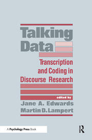 Talking Data: Transcription and Coding in Discourse Research book cover