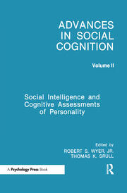 Social Intelligence and Cognitive Assessments of Personality: Advances in Social Cognition, Volume II book cover