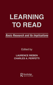 Learning To Read: Basic Research and Its Implications book cover