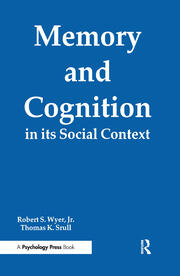 Memory and Cognition in Its Social Context book cover