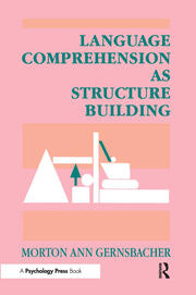 Language Comprehension As Structure Building book cover
