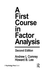 A First Course in Factor Analysis book cover