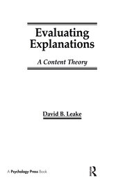Evaluating Explanations: A Content Theory book cover