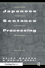 Japanese Sentence Processing book cover