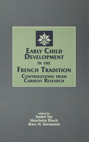 Early Child Development in the French Tradition: Contributions From Current Research book cover