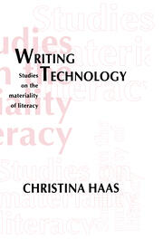 Writing Technology: Studies on the Materiality of Literacy book cover