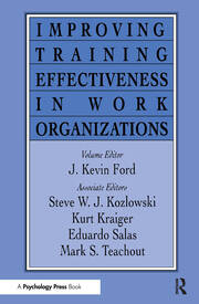 Improving Training Effectiveness in Work Organizations book cover