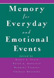 Memory for Everyday and Emotional Events book cover