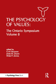 The Psychology of Values: The Ontario Symposium, Volume 8 book cover