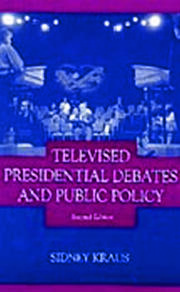 Televised Presidential Debates and Public Policy book cover