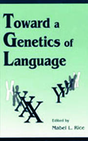 Toward A Genetics of Language book cover