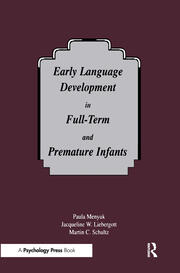 Early Language Development in Full-term and Premature infants book cover