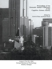 Proceedings of the Sixteenth Annual Conference of the Cognitive Science Society: Atlanta, Georgia, 1994 book cover