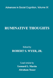 Ruminative Thoughts: Advances in Social Cognition, Volume IX book cover