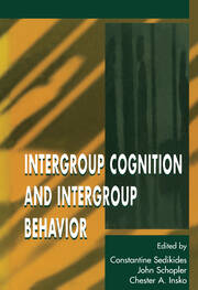 Intergroup Cognition and Intergroup Behavior book cover
