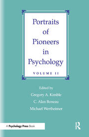 Portraits of Pioneers in Psychology: Volume II book cover