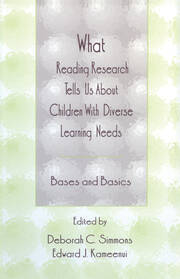 What Reading Research Tells Us About Children With Diverse Learning Needs: Bases and Basics book cover