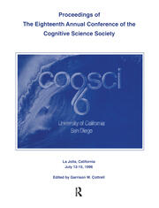 Proceedings of the Eighteenth Annual Conference of the Cognitive Science Society book cover