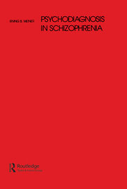 Psychodiagnosis in Schizophrenia book cover