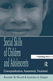 Social Skills of Children and Adolescents: Conceptualization, Assessment, Treatment book cover