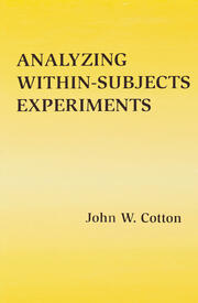 Analyzing Within-subjects Experiments book cover