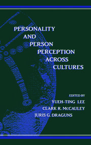 Personality and Person Perception Across Cultures book cover