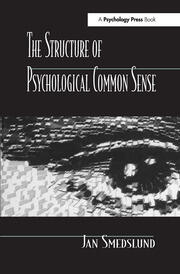The Structure of Psychological Common Sense book cover