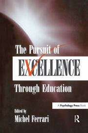 The Pursuit of Excellence Through Education book cover