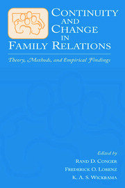 Continuity and Change in Family Relations: Theory, Methods and Empirical Findings book cover