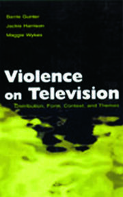 Violence on Television: Distribution, Form, Context, and Themes book cover