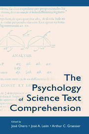 The Psychology of Science Text Comprehension book cover