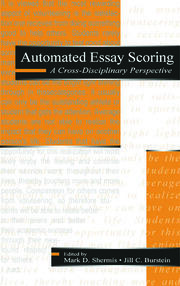 Automated Essay Scoring: A Cross-disciplinary Perspective book cover