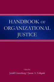 Handbook of Organizational Justice book cover