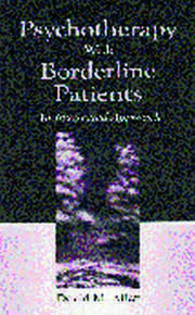 Psychotherapy With Borderline Patients: An Integrated Approach book cover