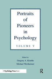 Portraits of Pioneers in Psychology: Volume V book cover
