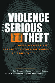 Violence and Serious Theft: Development and Prediction from Childhood to Adulthood book cover